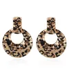 Baumelnde Ohrringe Kronleuchter Pendientes Zinklegierung Anhänger Leopard Für Frauen Tropfen Mode Einfach Exquisit Rund Schmuck GroßhandelDangle