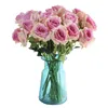 Single Rose Simulation Flower Home Decoration Wedding Party Landscaping Fake Flowers