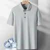 Męska koszulka męska męska męska odzież męska lato moda męska jedwabny jedwabny Summer Summer Men's Casual Slim Fit Shiro Polo Shirt M-5xl 230223