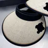 Luxury Designer Visir Keps Dam Mode Sol Hat Herr Visir Thickend Brand Baseball Kepsar Trucker Bucket Hats Summer Casquette 2302233BF
