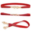 Cinture Donna Stretch Cintura elastica in vita Abito Moda femminile Soild Cinturino rosso bianco per cinturoni Para MujerCintureCinture