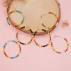 native beaded hoop earrings