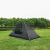 Tenten en schuilplaatsen 1 Persoon Ultralight Camping Tent Ultralight Aluminium Pole Outdoor wandelen Backpack Tent Sunshade draagbare enkele campingt J230223