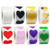 Gift Wrap Love Heart Sealing Stickers Roll 500Pcs Small Business For EXPRESS Blessing Give Back Company Office Year Dropship