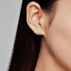 18k Rose Gold Teardrop Halo Stud￶rh￤ngen f￶r Pandora Real Sterling Silver Wedding Smycken f￶r kvinnor Girl Girl Gift Cz Diamond Earring Set med Original Retail Box