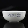 Kommen 7 inch Jingdezhen keramische ramen bowl vintage in-glazuur blauw en wit porselein noedel dumplings rijst servies mixen