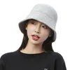 Bonnets Bonnet/Casquettes De Crâne Chapeau De Pêcheur Pour Femmes Hiver Chaud Tricoté Couvre Son Visage Japonais Seau Bassin Littéraire Bord CapsBeanie/Skull