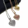 Choker 2023 Arrived Girlfriend Lover Gift Jewelry High Quality Iced Out Bling 5A CZ Heart Shaped Tennis Chain Fashion Necklace