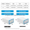 Cajas de almacenamiento Contenedores 6 piezas Caja organizadora de zapatos a prueba de polvo engrosada transparente Se puede superponer un gabinete de zapatos combinado Q1130 Drop256U