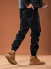 Men's Pants Winter Multi-Pockets Cargo Pants Men Thick Fleece Liner Warm Joggers Male Streetwear Casual Cotton Thermal Trousers 230223