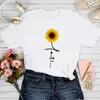 女性用TシャツTシャツ夏90年代Tシャツトップレディグラフィックメスプリント服Tシャツ女性心拍数幾何学女性