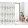 Shower Curtains Waterproof Flower PEV Curtain Bathtub Cover Liner Transparent Anti-mildew Partition