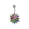 Navel Bell Button Rings D0083 Flower Style Belly Stud Mix Colors Drop Delivery Jewelry Body Dhgarden Dhtox