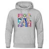 Sweats à capuche pour hommes Super Smash Bros Hommes Sweats à capuche HoodySex Waifu Gir Gris Noir Hiver Automne Polaire Chaud Imprimé Streetwear Sweat à capuche