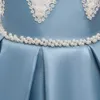 Girl's Dresses EACHIN New Arrival Girls Elegant Sleeveless Pearl Appliques Princess Dresses Cute Bow Childrfen's Clothing Baby Kids Ball Gown Z0223