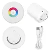 Topoch Luce notturna portatile Lanterna Lampada da comodino intelligente Regalo per bambini Touch Control Dimmerabile USB Ricaricabile Cambia colore RGB LED Illuminazione da campeggio senza fili