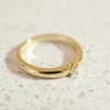 Bandringen Yuxintome 24K vergulde /zilveren minimalistische ringen voor vrouwelijke fijne sieraden voor verlovingsjubileum Verjaardagsfeestje Gift G230213