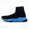 2023 Speeds 2.0 Chaussure Plate-forme Sneaker Hommes Femmes Designer Tripler Paris Chaussettes Bottes Noir 23 Bleu Lumière Ruban Marron Rubis Graffiti Vintage Beige Rose Baskets S8