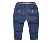 Jeans Boys Jeans Sonbahar Bebek Erkekler Günlük Denim Kot Çocuk Elastik Bel Uzun Pantolon Çocuk Pamuk Denim Pantolon 230223