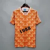 레트로 네덜란드 셔츠 1988 Gullit Home Away Jerseys van Basten Bergkamp V.Persie Koeman 빈티지 Holland 셔츠 클래식 셔츠 키트