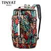 Duffel Bags TINYAT Print Leaf Women's Travel Bag Weekend Backpack Ladies Sports Large Capacity Luggage Multifunction Crossbody 230223