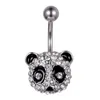 Navel Bell -knop Ringen D0695 1 Kleur Duidelijke Panda -stijl Ring Piercing Body Jowery Drop Delivery Sieraden Dhgarden Dhxwa