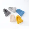 Hair Accessories Winter Autumn Baby Hat Solid Color Soft Warm Knitting Hats For 03 Years Boy Girl Children Beanies Bonnet Toddler Ca Dhewj