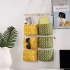 Сумки для хранения 3 Gird Pockets Wall Door Daving Organizer ванная комната хлопковое льня