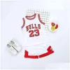 Set di abbigliamento 17 Ragazzi e ragazze Abbigliamento da basket Tuta sportiva Gilet Pantaloncini Baby Summer Suit per bambini262L Drop Delivery Kids Maternit Dhtx9