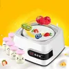 Máquina de iogurte Máquina de casa 220V Pot de aquecimento de leite elétrico Totalmente automático Rice Wine Maker 15W economia 5 xícaras 230222