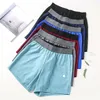 Lu Lu L Men Yoga Sports Sports de fitness ao ar livre shorts rápidos seco