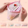 Storage Bags Flower Silica Gel Black Pencil Bag School PencilCases For Girls Student Stationery Pouch Cute Case Office SuppliesStorage