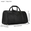 Sacs polochons Gravure au laser personnalisée Sac de voyage en cuir véritable Hommes 50CM Cow Overnight Crazy Horse Duffle