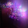 Cadenas 100 33 pies 100leds LED LED Operadas Luces de cuerda para Navidad Decoración de la boda de la Garlandia Hada navideña