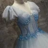 Robes décontractées Quinceanera robe col en V fête bal robe de bal sans manches soirée longue maille femme a-ligne Es