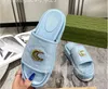 Fashion Slippers designer Casual slippers for womens slides summer latest thick soled sandals Beach flat Comfortable women novelty slipper 01