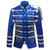 Abiti da uomo Blazer Shiny Paillettes Glitter Catena Abito militare Giacca da smoking Giacca da discoteca Stage Show Cosplay Masculino 230222