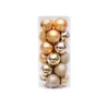 Party Decoration Christmas Balls décoratifs arbre suspendu pendentif d'anniversaire d'atmosphère festive Supplies Ball sets 24pcs