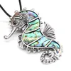 Chains Natural Shell Hippocampus Shape Mother Of Pearl Necklace Pendants Charms For Women Jewelry Gift Size 56x40mm Length 55cm