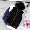 Men's Vests Sleeveless Jacket Men Hooded Warm Thermal Witnter Faux Fur Vest Male Plush Flannel Coat Fluffy Fleece Waistcoat Autumn 230223