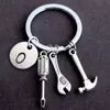 Father Day Gift Love You Daddy Key Chain Metal Hammer Screwdriver Wrench Charms hänge Keychain Portable Keychains llavero de Regalo del Dia del Padre