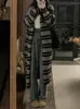 Damen Strick Lange Strickjacke Frauen Vintage Lose Design Gestreifter Mantel Koreanische Mode Y2k Ästhetische 2023 Herbst Elegante Jacke Weiblich
