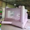 8x10f twhite Purple Bouncy House PVC Inflatable bouncy castle Indoor kids Bouncers Children Jump Area And Slidewith blower free air ship