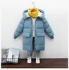 Jackets Winter 0-30 degrees thick warm hooded jacket 2-10year old boys girls windproof coat extended fashion casual children's wear 230222