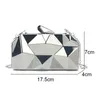 Evening Bags Gold Acrylic Box Geometric Clutch Elegent Chain Women Handbag for Party Shoulder Wedding/Dating/Party 230223