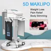 650NM 940NM 5D LIPO LASER SLAMN UTRUSTNING MAXLIPO FAT Borttagning Smärtlindring Body Slim Skin Care Beauty Machine med 5 laserunderlag