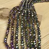 Chains Wholesale Black Multi-layer Transparent 4 6&6 8mm Cutting Glass Crystal For Elegant Necklace 17-25inch Gem Preferred Gift H223