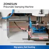 ZONESUN Heat Press Accessories ZS-819C4 Custom Logo Embossing Pneumatic Hot Foil Stamping Machine Heat Press Book Leather Paper Wood Stamping