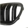 Tourings Transmissions Front Kidney Grilles Gloss Black for F18 F10 F11 5 Series 2010 2011 2012 2013 2014 Replacement Racing Drop DHH5A