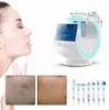 Портативный 7 в 1 Машина для микродермабразии Hydra Facial Machine Ice Blue Magic Mirror Анализатор кожи RF Face Lifting SkinScrubber Кислородный распылитель Глубокий